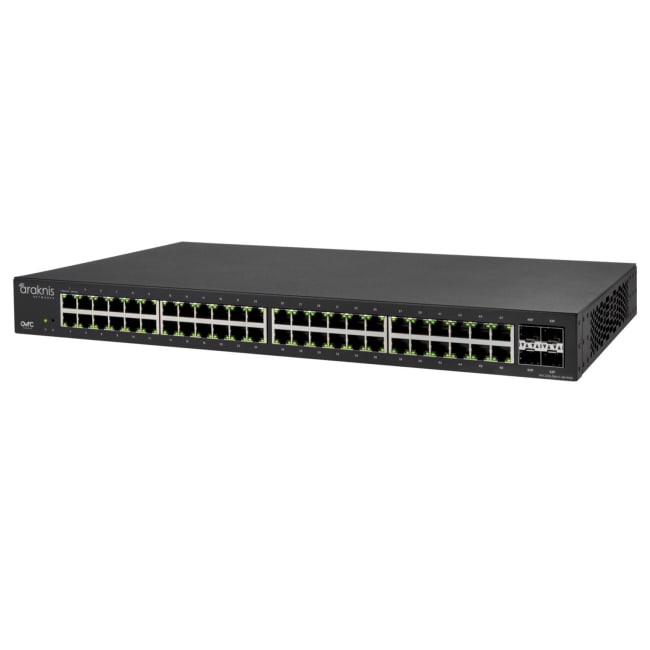 Araknis AN-220-SW-F-48-POE, L2 Managed Gigabit Switch with Partial PoE+ and Front Ports
