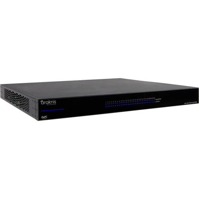 Araknis AN-420-SW-R-24-POE, L3 Managed Partial Multi-gig Switch with Full PoE | 24 Plus 4 Rear Ports
