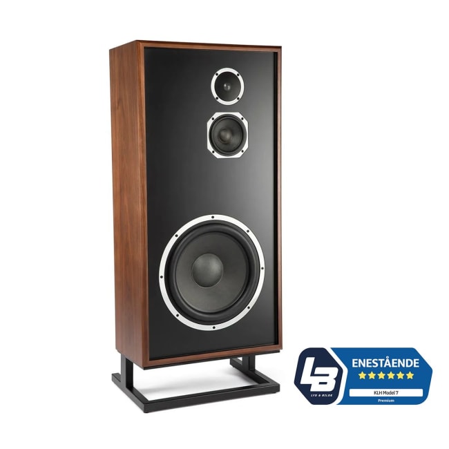 KLH Model Seven, gulvstående høyttaler i engelsk valnøtt - venstre, stk.