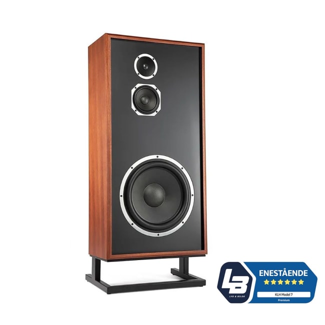 KLH Model Seven, gulvstående høyttaler i vestafrikansk mahogni - høyre, stk.