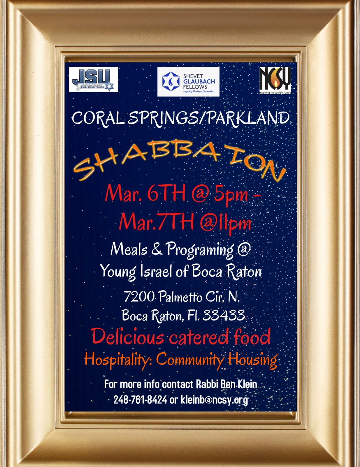 Coral Springs Community Shabbaton