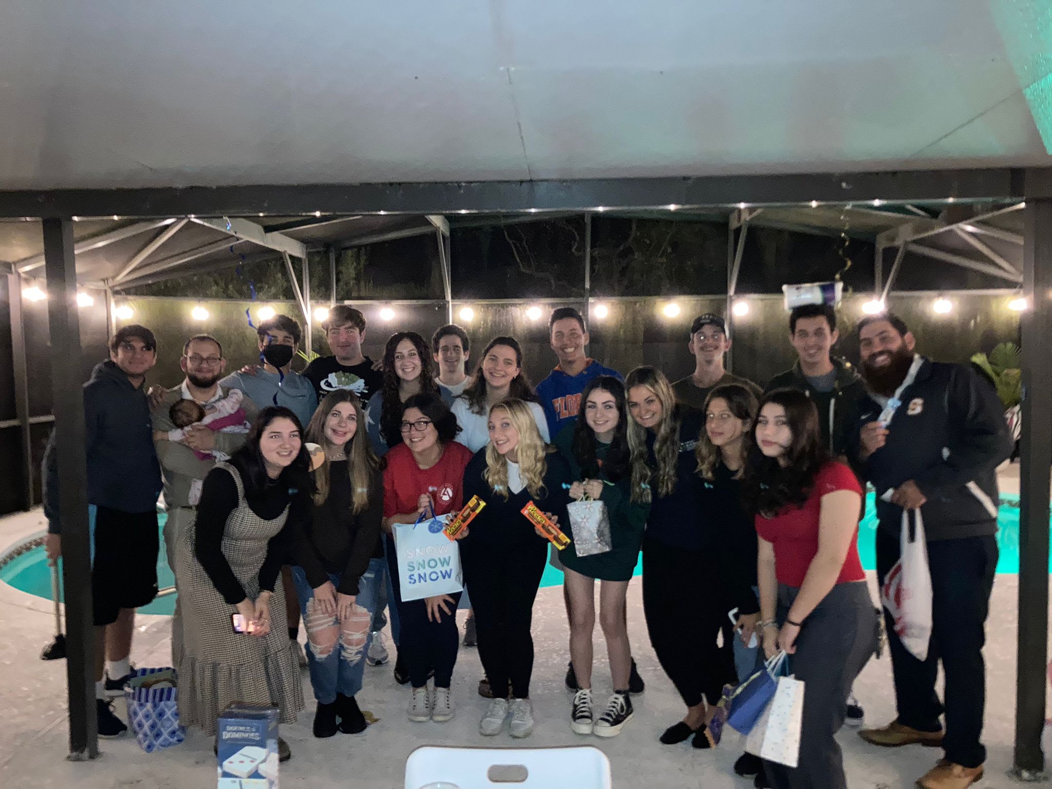 Group picture Motzei Shabbat from the Orlando community Shabbaton