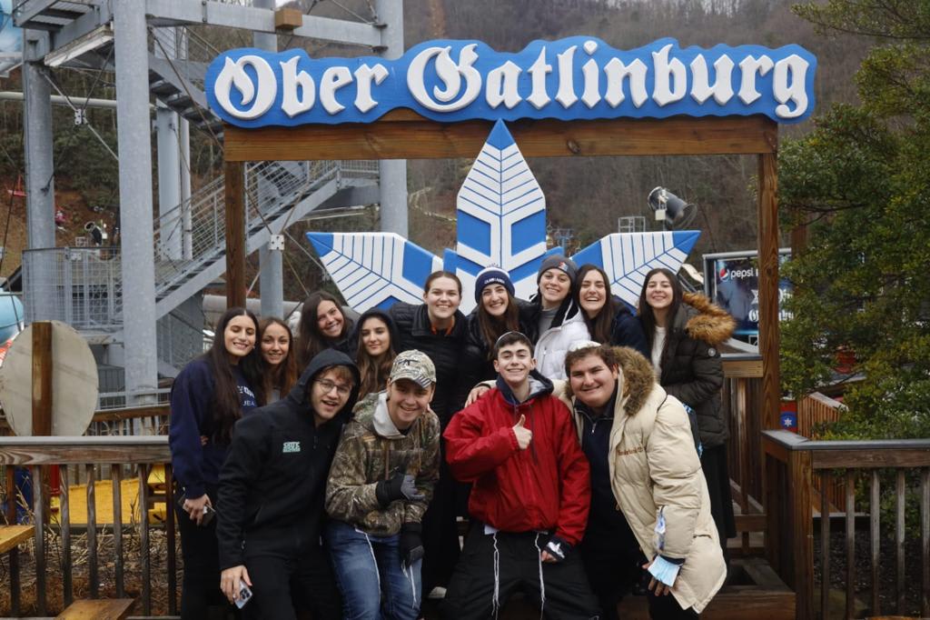 Teens and fellows go skiing at Ober Gatlinburg