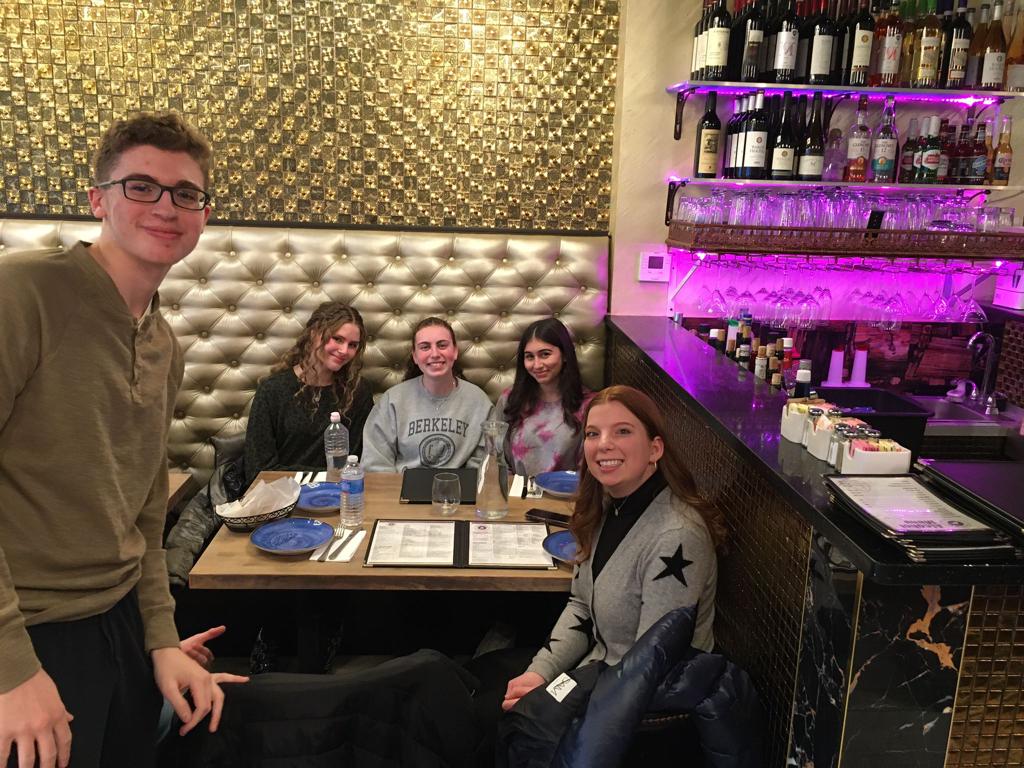 NY Fellows and teens learning torah together