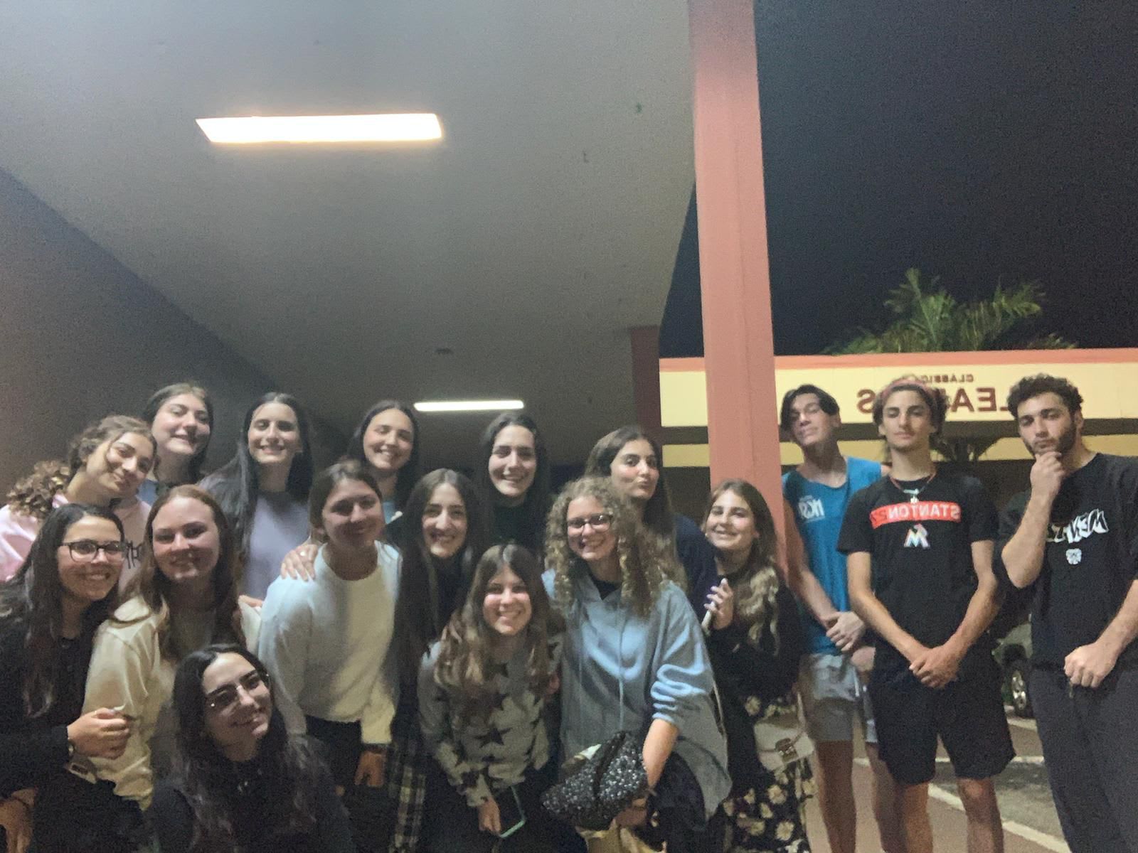 TJJ Fellows and teens spending time together Motzei Shabbos