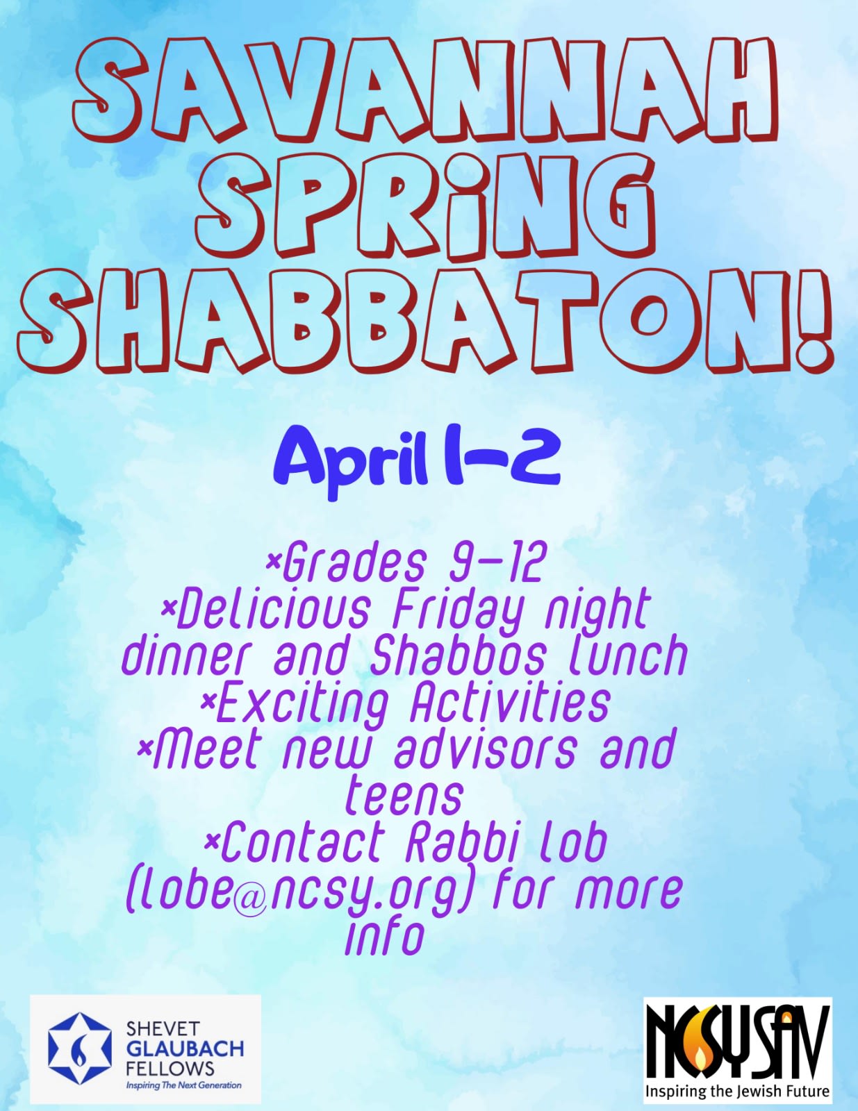 Savannah Spring Shabbaton