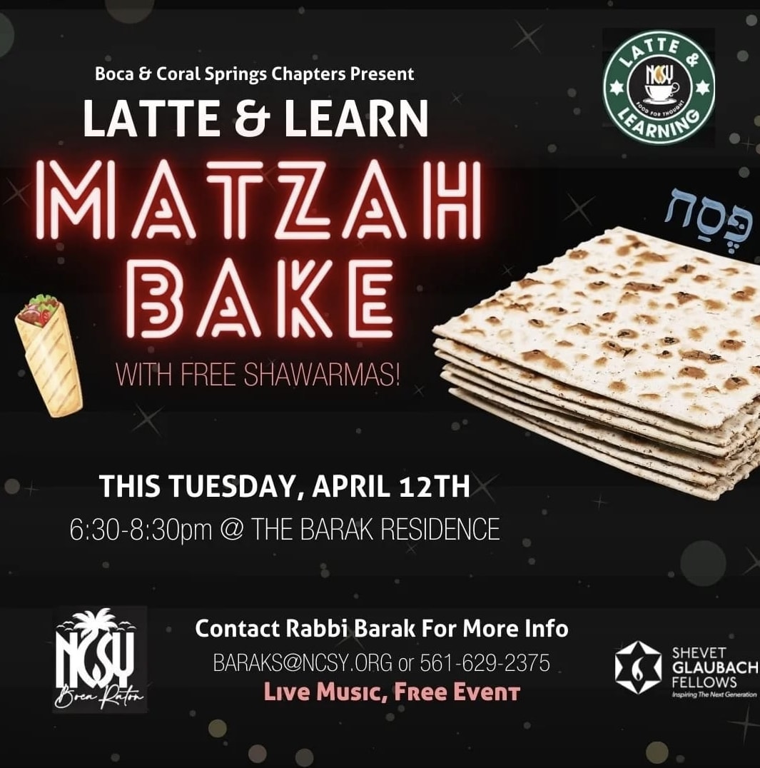 Latte & Learn Matzah Bake