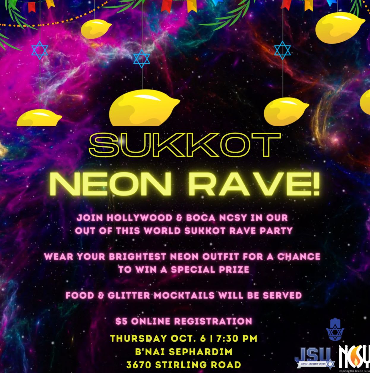 Sukkot Neon Rave