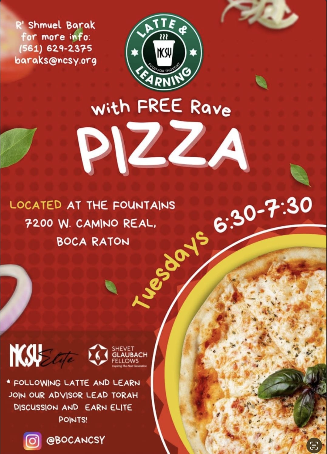 Latte & Learning with Free Rave Pizza