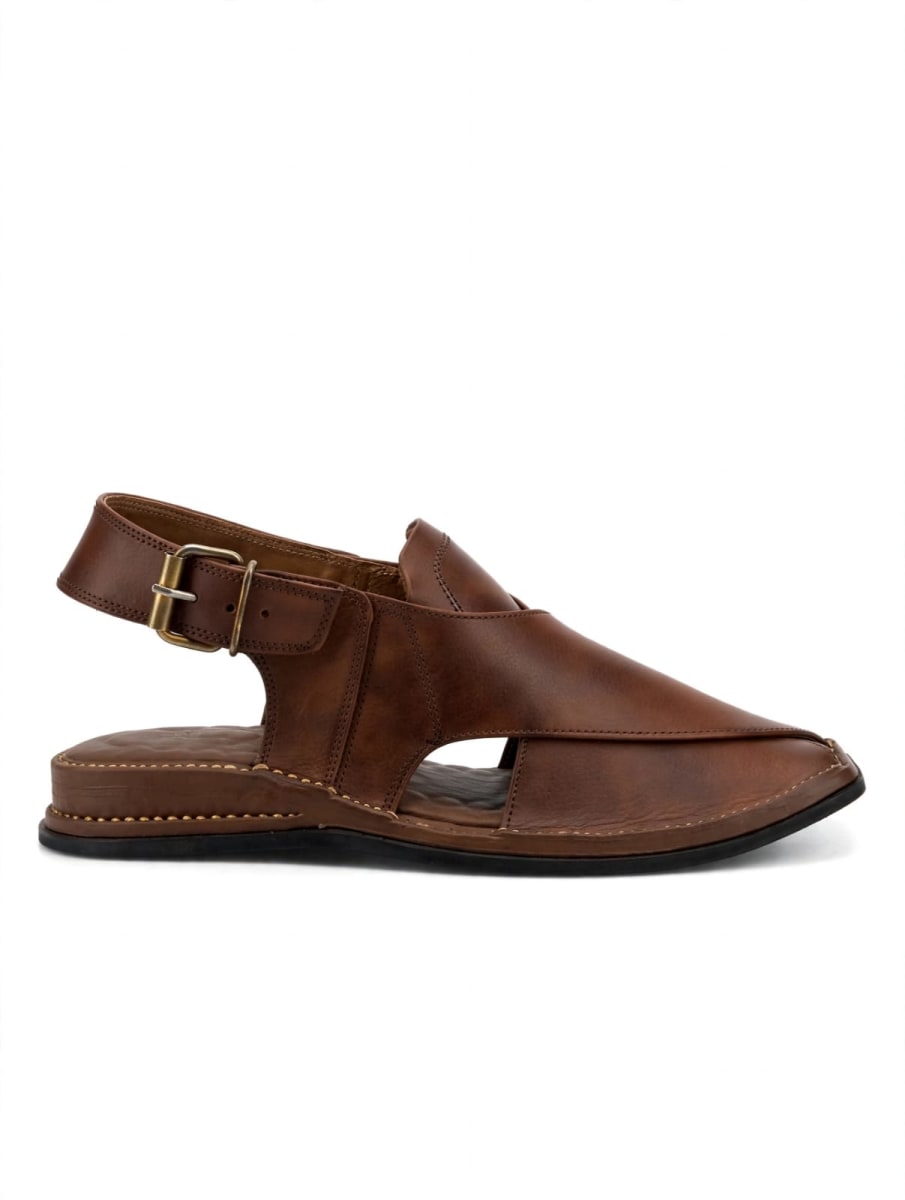 Classic Brown Peshawari Chappal
