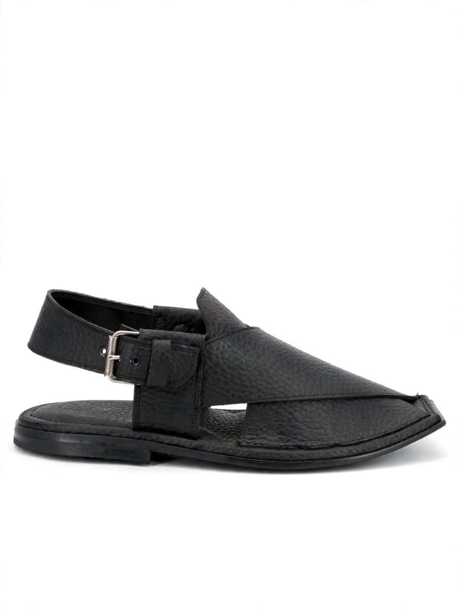 Classic Black Peshawari Chappal