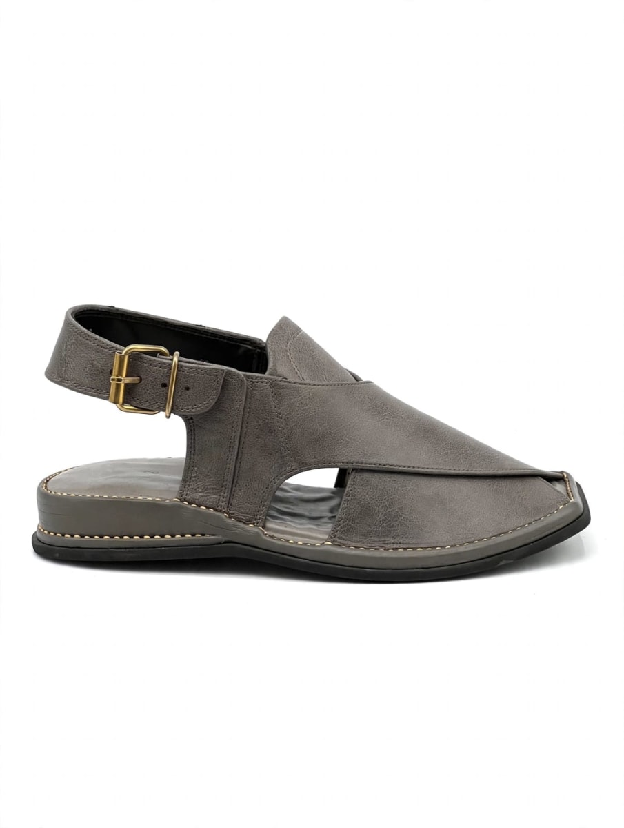 Ash Grey Peshawari Chappal