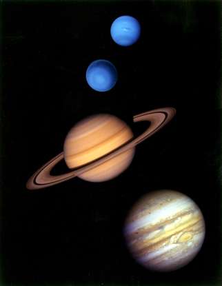 28. The outer planets are known as what?