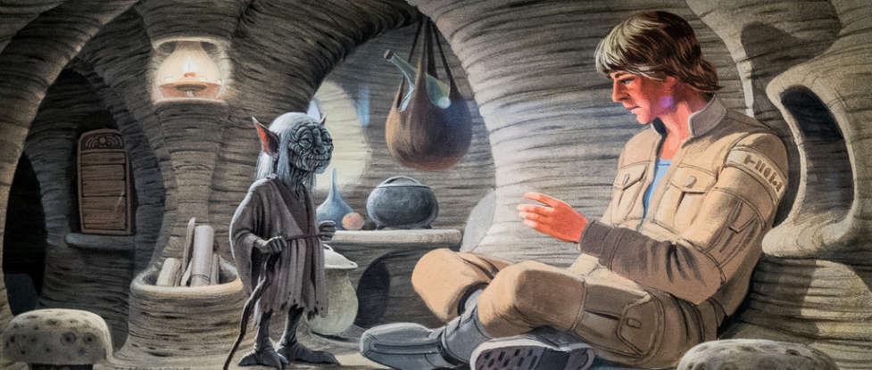 23. According to Yoda, what is the third emotion, besides anger and aggression, that could lead Luke to the Dark Side?