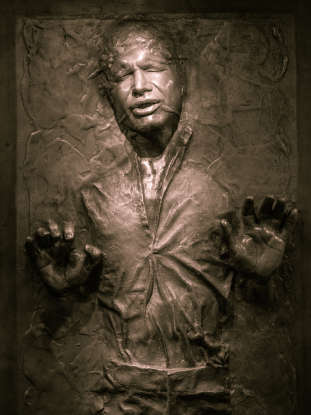 9. Who releases Han Solo from his carbonite freeze?
