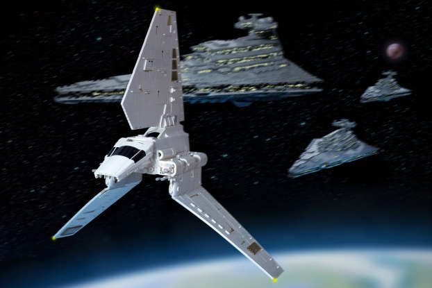 27. What ship do Han Solo and his team use to enter Endor?