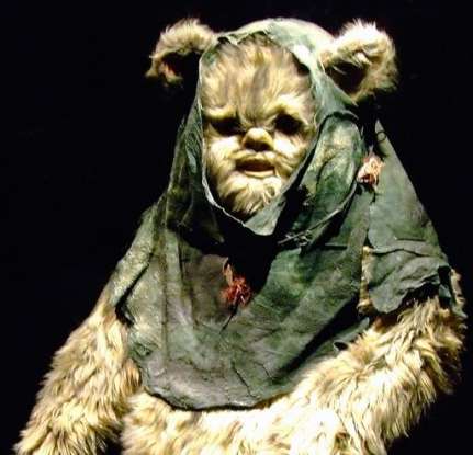 12. What is the name of the small, teddy-bearlike creatures that inhabir the forest moon of Endor?