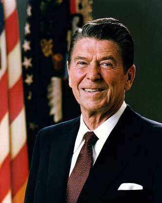 40. Who was the 40th president of the United States?