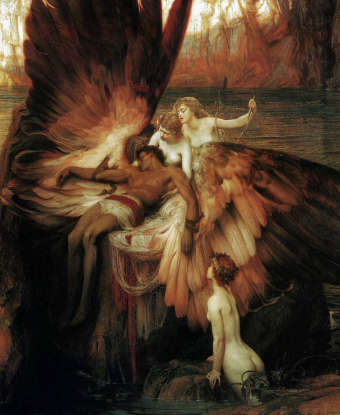 7. Which mortal flies too close to the sun, melting the wax holding his wings together?