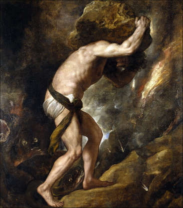 10. Sisyphus is punished by Zeus for what?