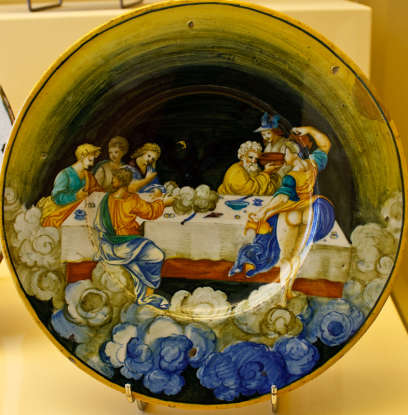 19. What food of the gods do doves bring to Olympus?