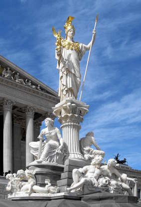 23. Athena (Greek), or Minerva (Roman), is the goddess of strategic warfare and what other attribute?