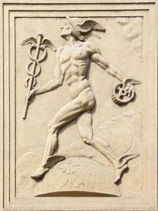 25. Who delivers messages for the Roman gods?
