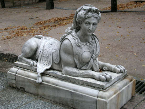 27. The Sphinx is sent by the gods to plague the Greek town of Thebes. Who solves her riddle?