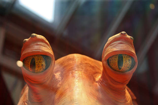 22. Which senator agrees with Jar Jar Binks about the clones?