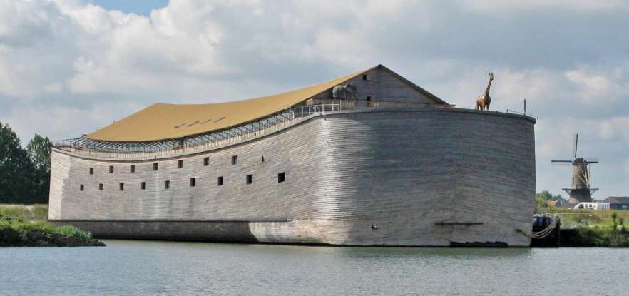1. How many days does it rain when Noah is in the ark?