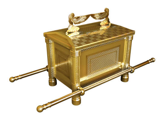 47. What three things are kept in the tabernacle while Israel wanders in the desert?