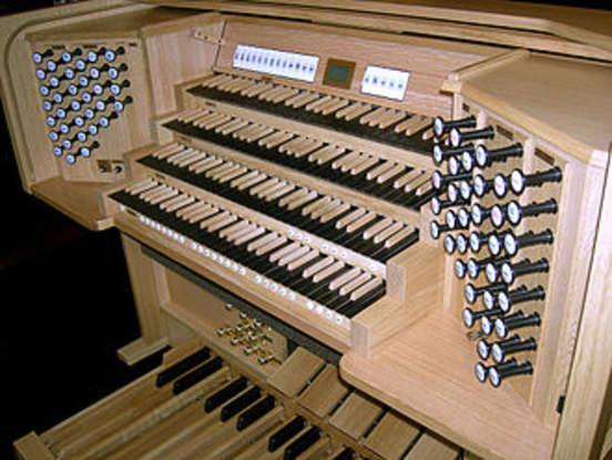 25. The Blues have a tradition of playing live organ music at every game. What always follows the playing of "St. Louis Blues"?