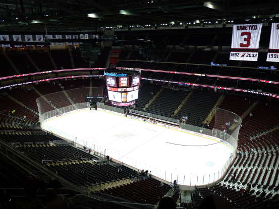 26. How many seats are there in the Enterprise Center?
