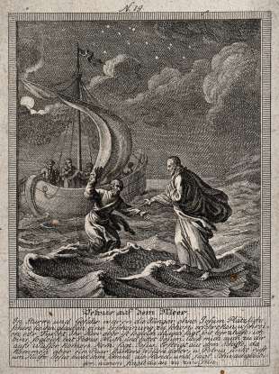 11. When Jesus walked on water, who did he invite to come out of the boat to walk on water with him?