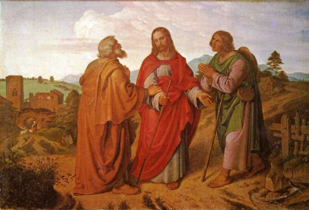 38. After Jesus rose from the dead, he spoke to two men on a road, then disappeared. Where were the men going?
