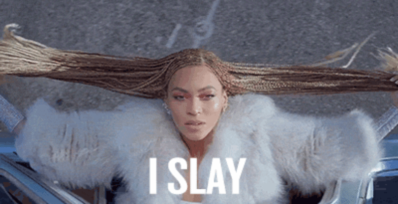 27. What is the correct definition of the millennial term <em>slay</em>?