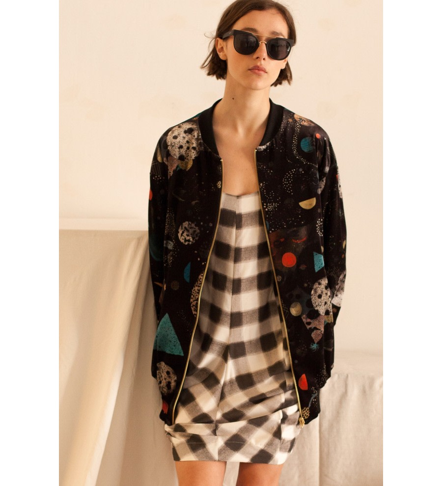 Reversible Printed Bomber Jacket Reversible Printed Bomber Jacket