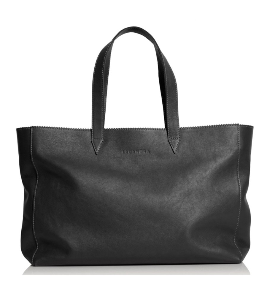 Black Leather Shopper Bag Black Leather Shopper Bag