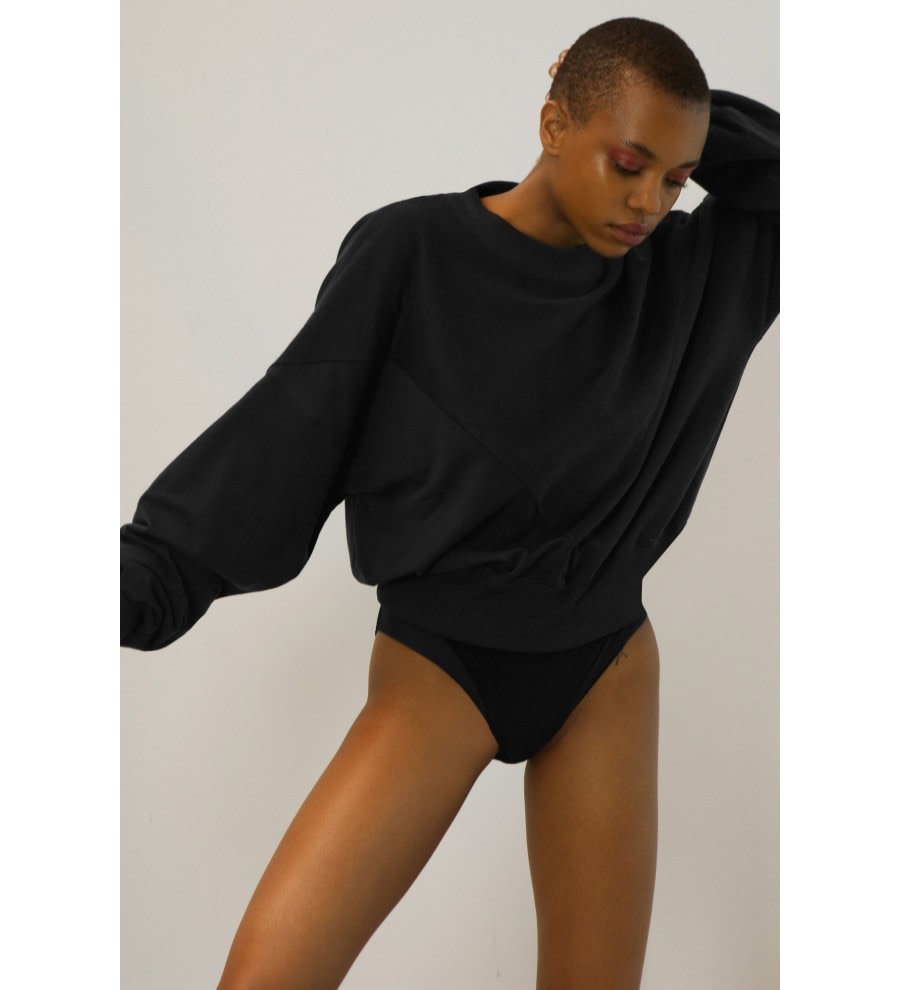 Black Wide-Sleeve Jumper Black Wide-Sleeve Jumper