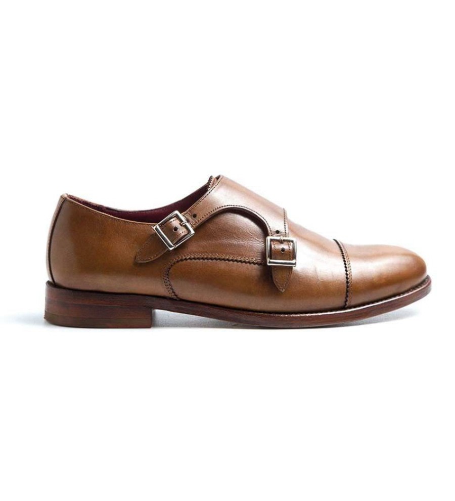 Brown Monk-Strap Leather Shoes Brown Monk-Strap Leather Shoes