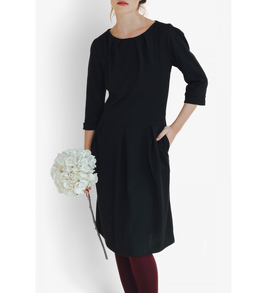 Silene Black Mid Dress Silene Black Mid Dress