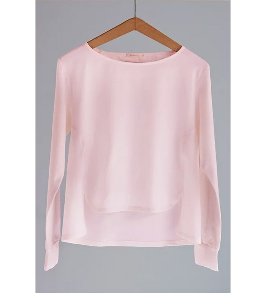 Rose Asymmetric Organic Cotton Top Rose Asymmetric Organic Cotton Top