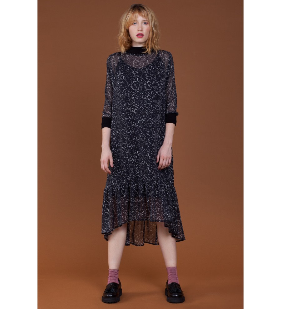 Dot-Print Midi Dress Dot-Print Midi Dress