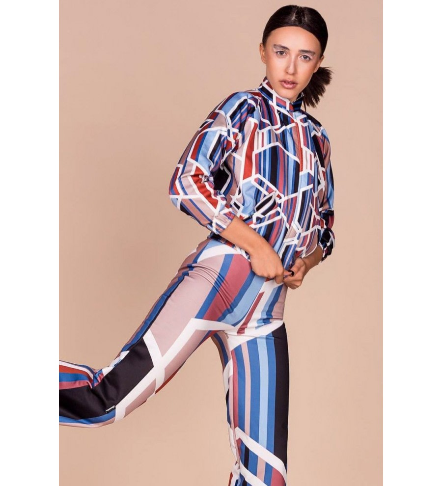 Geometric-Print Bomber Jacket Geometric-Print Bomber Jacket