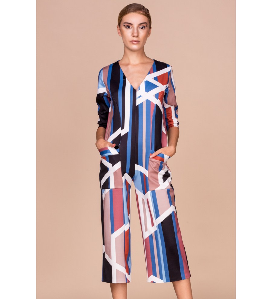 Geometric-Print Jumpsuit Geometric-Print Jumpsuit