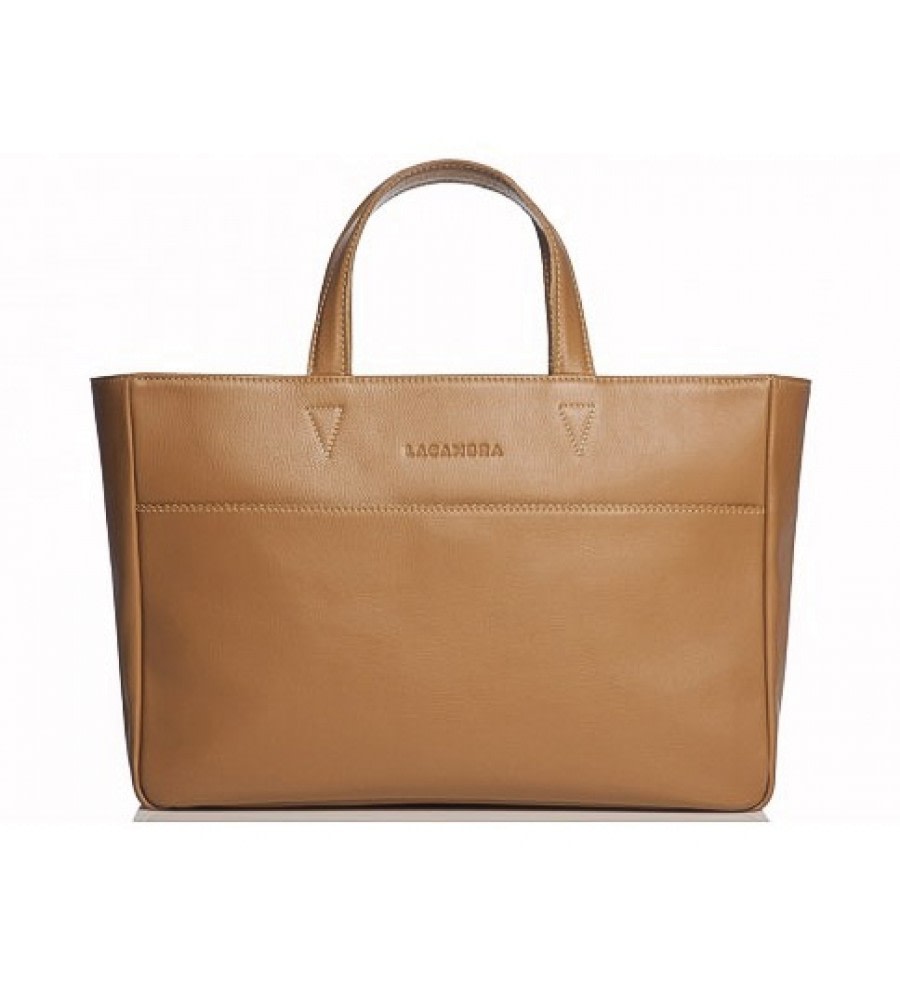Camel Large Leather Tote Camel Large Leather Tote