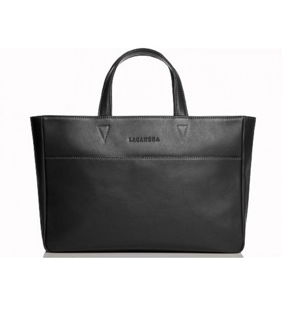 Black Large Leather Tote Black Large Leather Tote