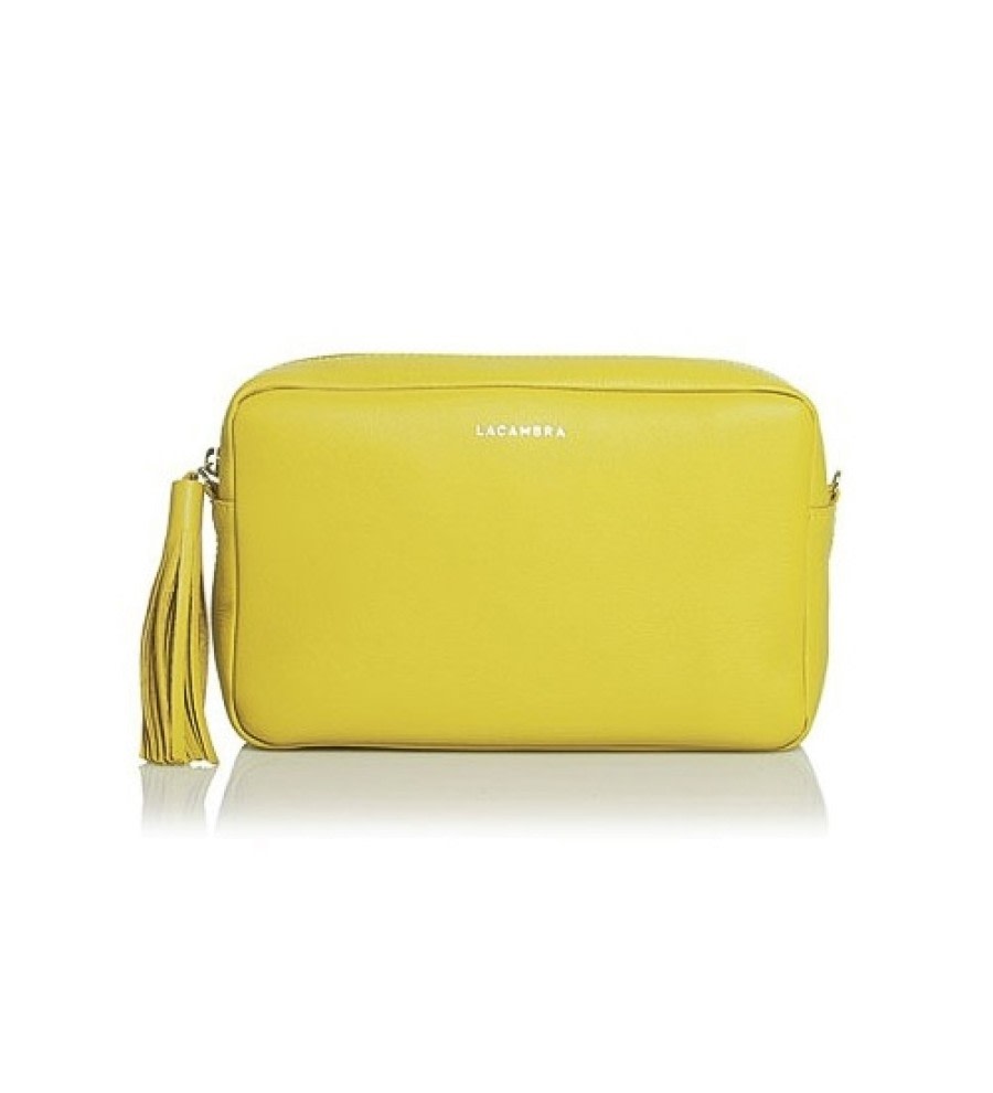 Yellow Leather Crossbody Bag Yellow Leather Crossbody Bag