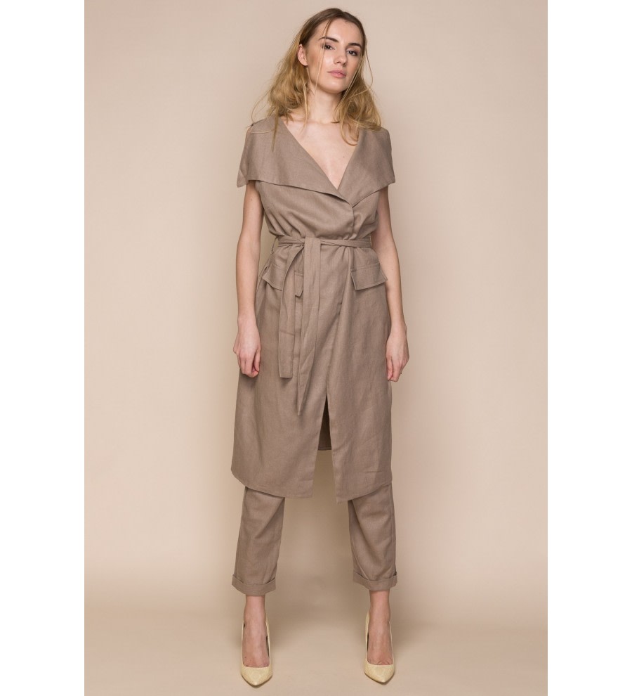 Linen Vest and Trousers Co-Ord Set Linen Vest and Trousers Co-Ord Set