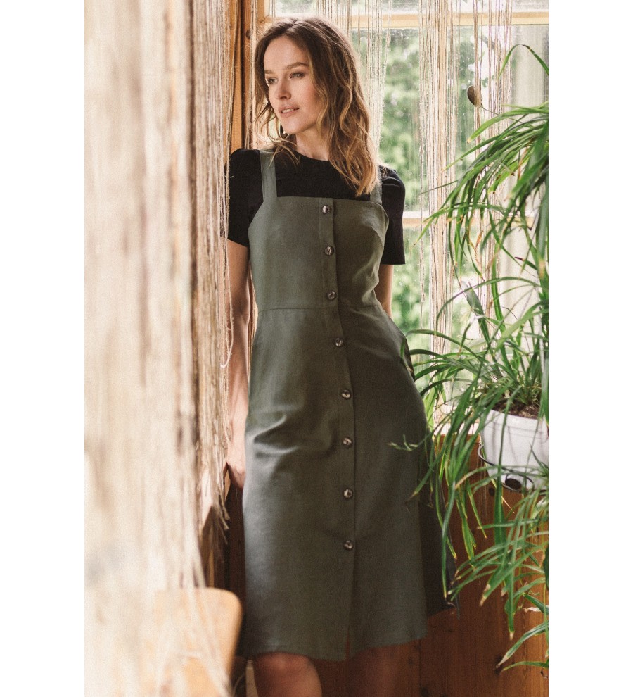 Luca Linen-Blend Strap Dress Luca Linen-Blend Strap Dress